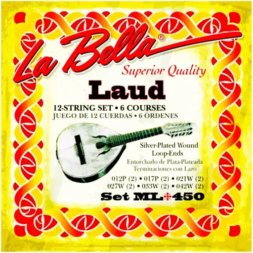 [ML450] La Bella ML450 Encordadura Para Laud