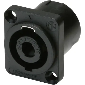 [NL4MP] Neutrik NL4MP Conector Speakon 4 Polos Macho Para Chasis Cuadrado