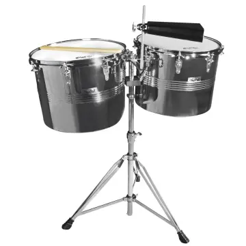 [LT256CD] New Beat LT256CD Timbales De 14 y 15 Pulgadas Acero Cromado
