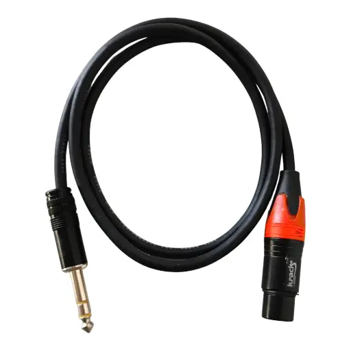 [XLRHPS1] Only Music XLRHPS1 Cable de Plug Stereo a Canon Hembra 1 Metro