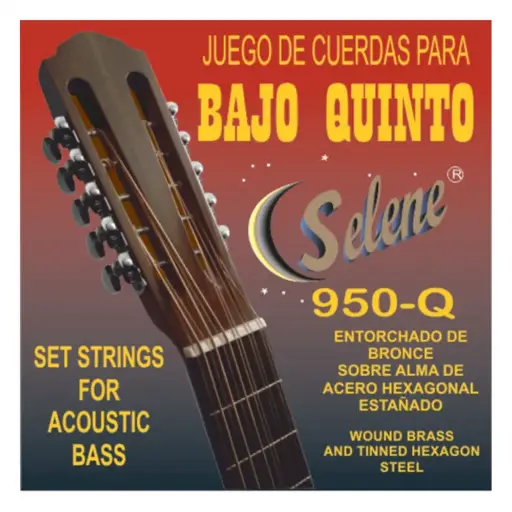 Selene 950BQ Encordadura Bara Bajo Quinto Entorchado de Bronze