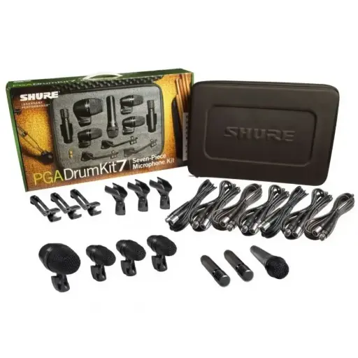 [PGADRUMKIT7] Shure PGADRUMKIT7 Micrófonos Para Bateria Set De 7