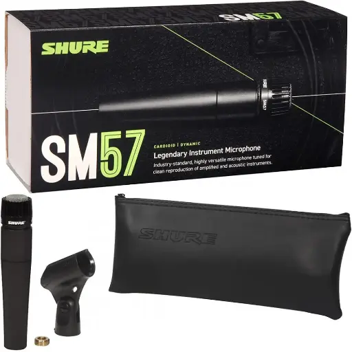[SM57LC] Shure SM57LC Micrófono Dinámico Cardioide Para Instrumento