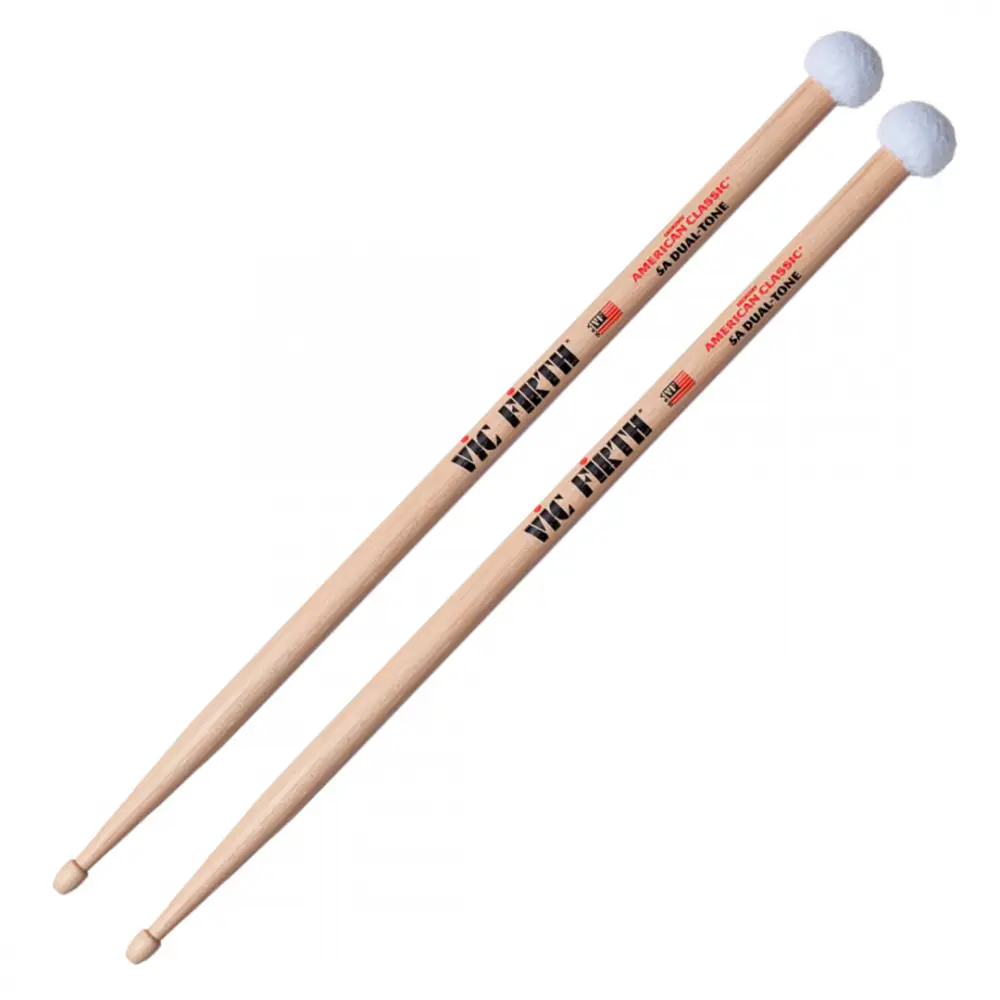 Vic Firth 5ADT Baquetas Doble Punta 5A Madera y Fieltro