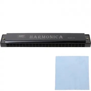 [AR24BLK] Only Music AR24BLK Armónica Profesional De 24 Hoyos De Metal Negra