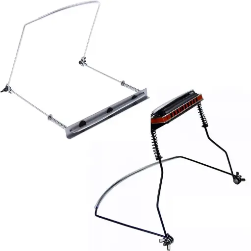 🎶 ¡Soporte Metálico Profesional para Armónicas de 10 y 24 Hoyos! 🎸