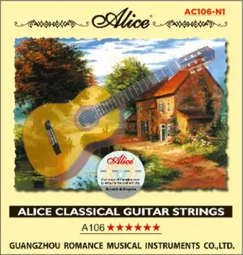 [A106N1] Alice Primera Cuerda de Nylon para Guitarra Clásica 