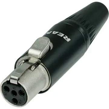 [RT4FCB] Rean RT4FCB Conector 4 Polos Tiny Mini Canon XLR Hembra Para Body Pack