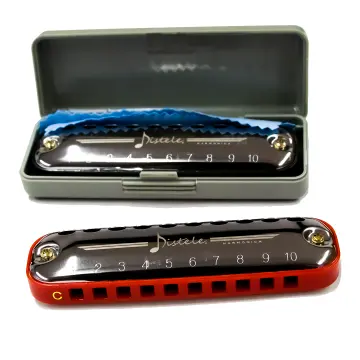 T101 Armónica De 10 Hoyos De 100x24x15 mm Copper Stainless Iron