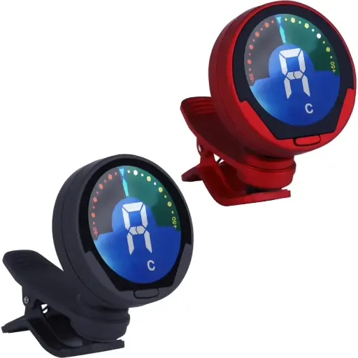 🎵 Eno ET39 Afinador Electrónico Redondo (Azul/Rojo) 🎵 