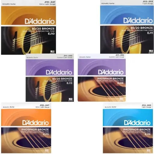 [EJ10] D'Addario EJ10 Encordadura para Guitarra Electroacústica