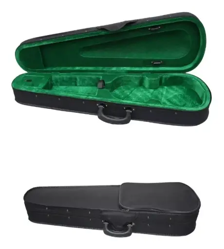 [VIOCASE12] Distele VIOCASE12 Estuche Para Violín 1/2 Negro Con Manija 