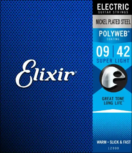 [17000] Elixir 17000 Encordadura para Guitarra Eléctrica 9-42 Poliweb 