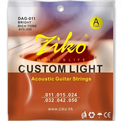 [DAG011] DAG011 Encordadura para Guitarra Acústica Folk de Acero
