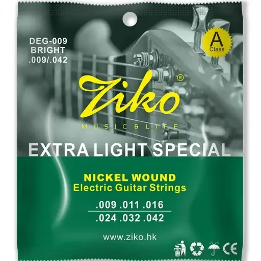 [DEG009] Ziko DEG009 Encordadura para Guitarra Eléctrica 9-42