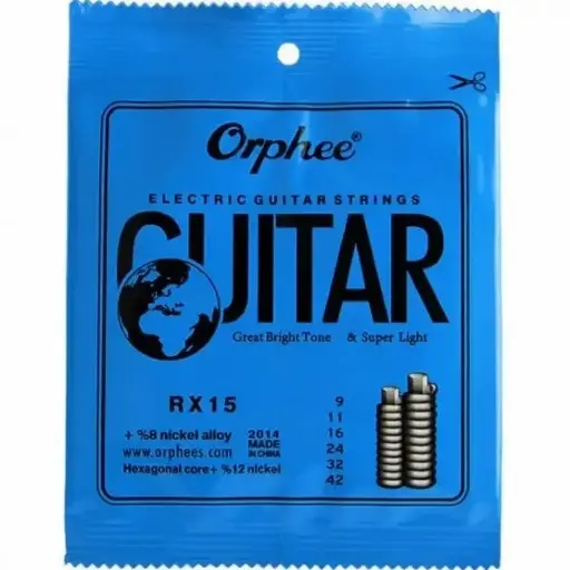 [RX15] Orphee RX15 Encordadura para Guitarra Eléctrica 9-42