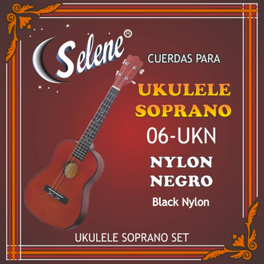 Encordadura para Ukulele Soprano Nylon Negro Selene SE06UKN 