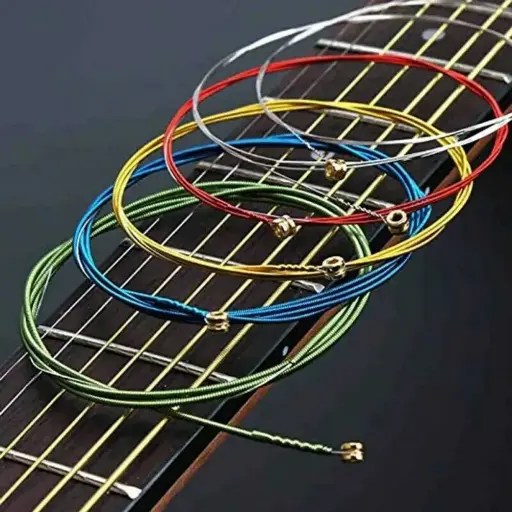 Only Music ECGA Encordadura de Acero Para Guitarra Folk Multicolor	