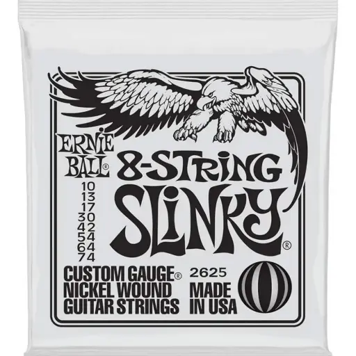 [2625] Ernie Ball 2625 Encordadura Ernie Ball Slinky para Guitarra Eléctrica 8 Cuerdas