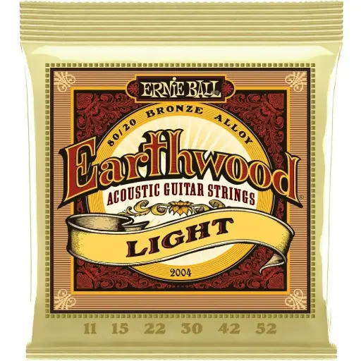 [2004] Ernie Ball 2004 Earthwood Encordadura para Guitarra Electroacústica 6 Cuerdas