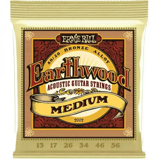 [2002] Ernie Ball 2002 Earthwood Encordadura para Guitarra Electroacústica 6 Cuerdas