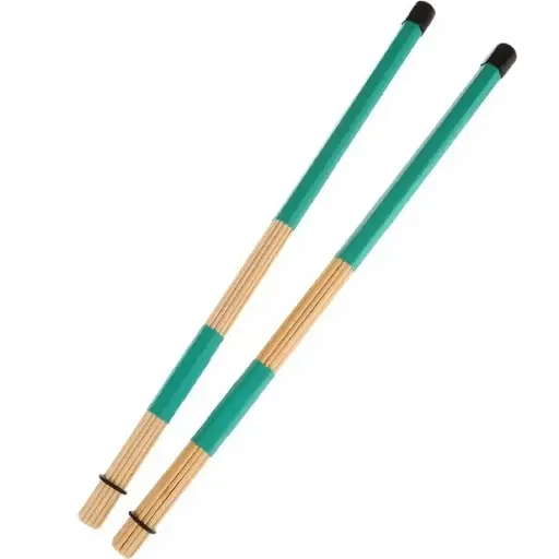 [ROD1GRN] Only Music ROD1GRN Rods verde con varillas de Bambú