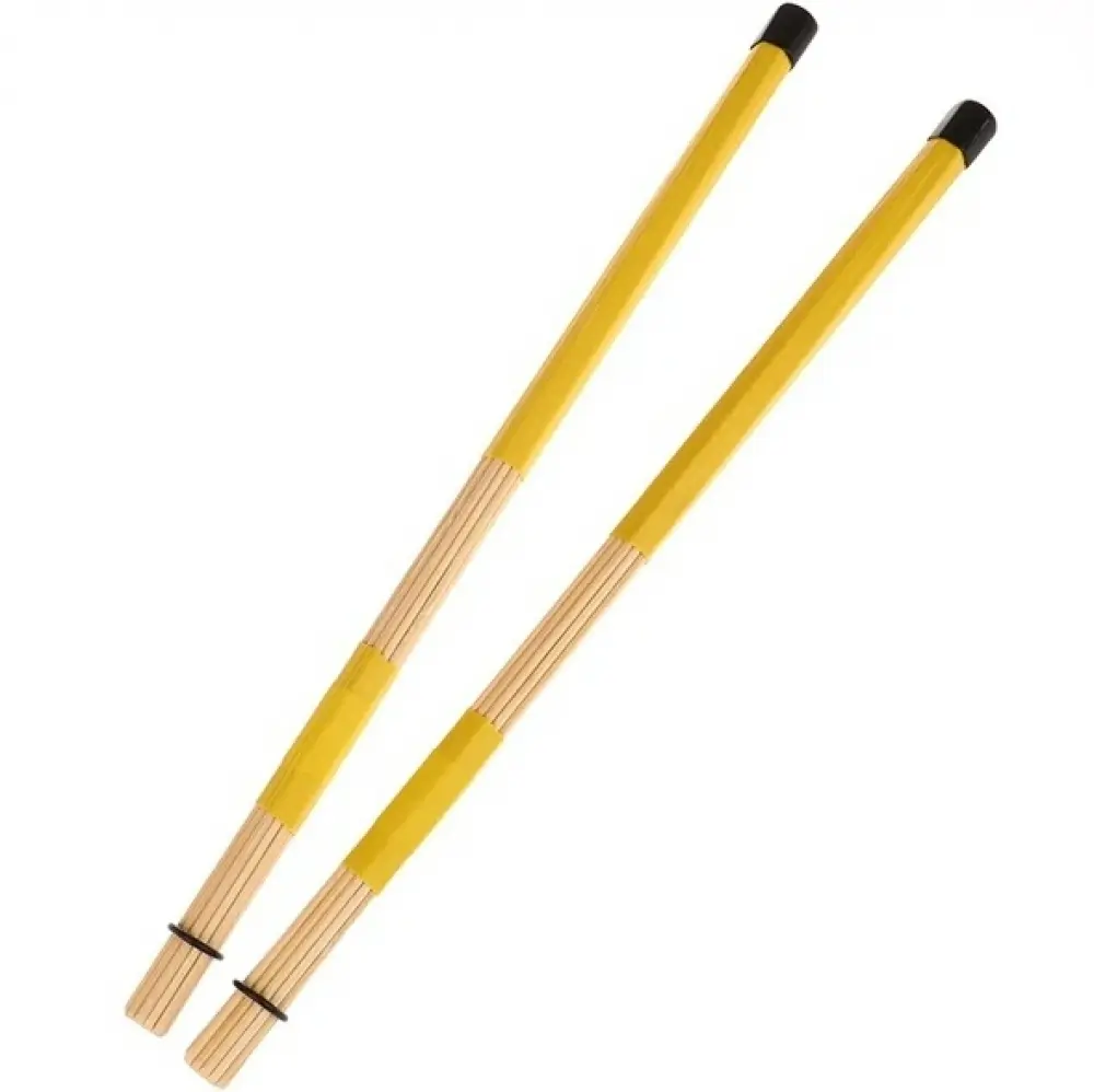 Only Music ROD1YLW Rods amarillo con varillas de Bambú 