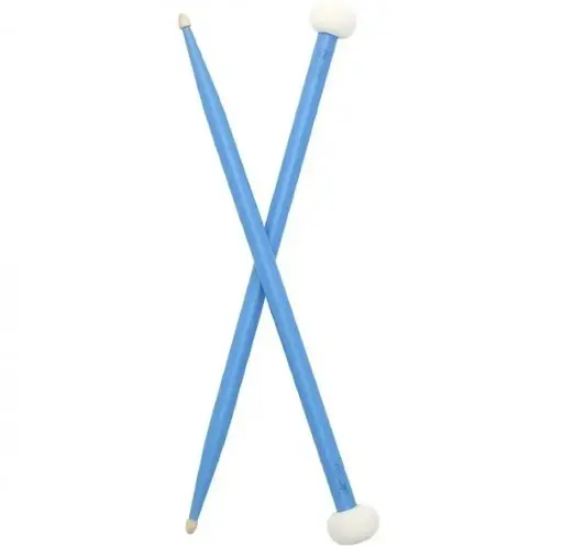 [SM08BLU] Only Music SM08BLU Baquetas Doble Propósito Punta de Madera Martillo para Platillo