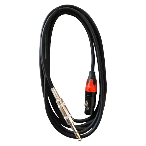 [XLRHPS3] Only Music XLRHPS3 Cable de Plug Stereo a Canon Hembra 3 Metros 