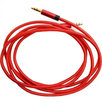 [P35SP35S0100RED] Only Music P35SP35S0100RED Cable de Plug 3.5mm a Plug 3.5mm de 1 Metro de Muy Alta Calidad