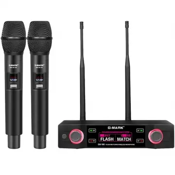 GMark EW100FIX Micrófono Inalámbrico Doble De Mano