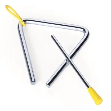[SJT06] Only Music SJT06 Triángulo Cromado 6 Pulgadas Con Golpeador 