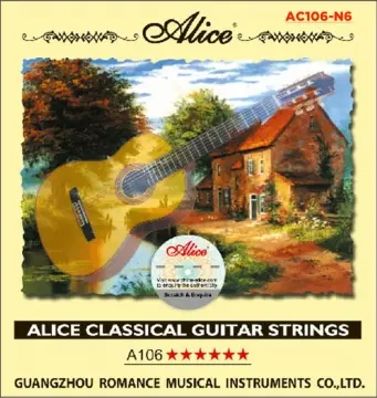 [A106N6] Alice A106N6 Sexta Cuerda de Nylon para Guitarra Acustica Clásica 