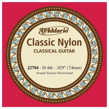 [J2704] D'Addario J2704 Cuerda Cuarta para Guitarra Acústica Re