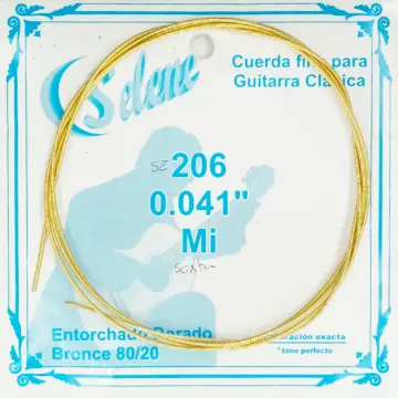 [SE206] Selene SE206 Sexta Cuerda con Entorchado Dorado para Guitarra Clásica sin Borla 