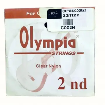 [C002N] Olympia C002N Segunda Cuerda de Nylon Negro para guitarra Acústica