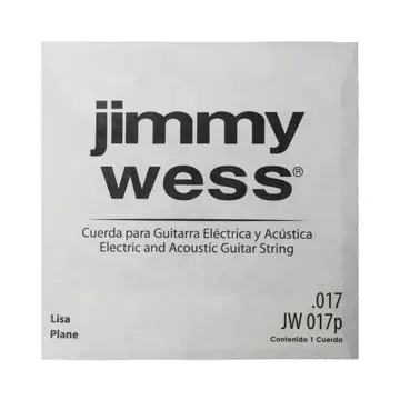 [JW017P] Jimmy Wess JW017P Cuerda 0.17 para Guitarra Eléctrica y Acústica 