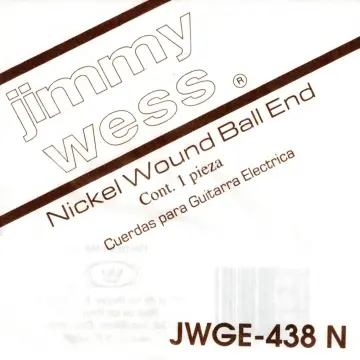 [JWGE438N] Jimmy Wess JWGE438N Cuerda de 0.38 para Guitarra Eléctrica