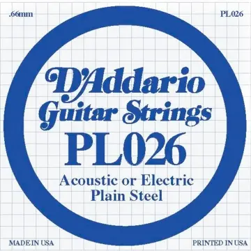 [PL026] D'Addario PL026 Cuerda .026 para Guitarra Eléctrica