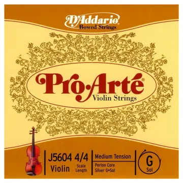 [J560444M] D'Addario J560444M Cuarta Sol Cuerda para Violín Sol