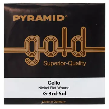 [173103] Pyramid 173103 Cuerda Gold Tercera Para Violoncello Sol G 4/4