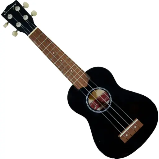 [UK03] 🎸🖤 *Ukulele Soprano Danny Ukes UK03 - Elegancia Negra con Brillo Profesional!* ✨