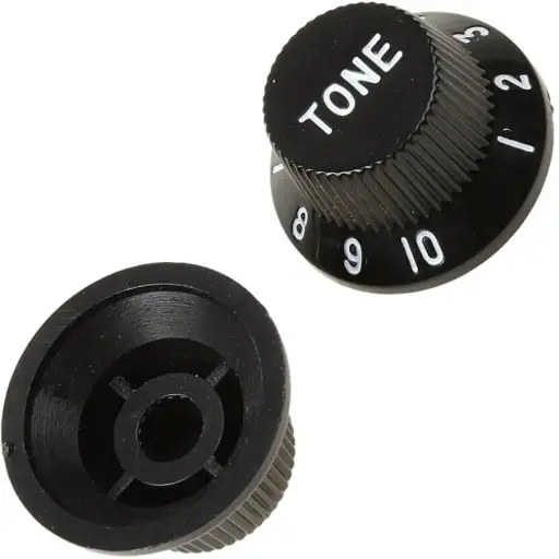 [KB2T] KB2T Botón Para Tono De Guitarra Eléctrica Negra