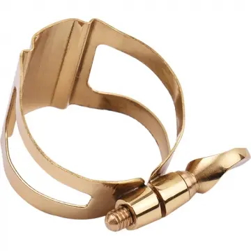 [ASA2G] Only Music ASA2G Abrazadera De Metal Dorado Para Boquilla De Saxofón Alto