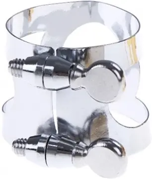 [ASA3S] ASA3S Abrazadera De Metal Plateado Para Saxofón Alto