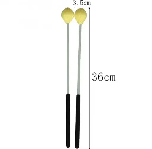 [ML05YLW] Only Music ML05YLW Mallets Para Marimba Profesional Amarillos