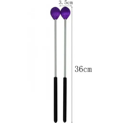 [ML07VLT] Only Music ML07VLT Mallets Para Marimba Profesional Violetas