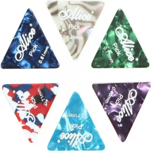 [AP100L] Alice AP100L Espiga De Celuloide Triangular por pieza copia