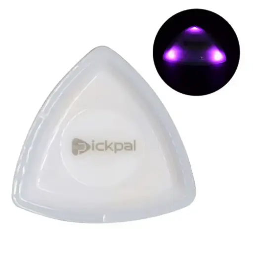 🎸✨ Púa Luminosa Blanca para Guitarristas ⚡🔥