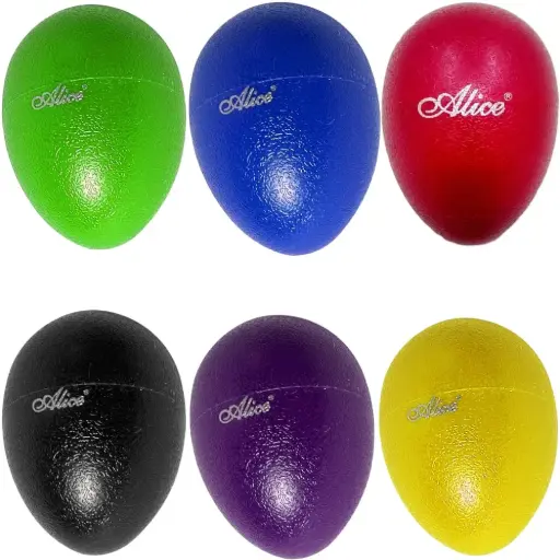 Maraca Shaker cabeza De Huevo de Plastico Alice A041 